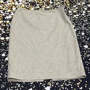 Moda International Oatmeal Wool Blend Skirt